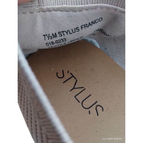 Stylus Franco Women's Gray Slip On Flats Shoes‎ Sz 8 Balletcore Ribbed Capsule - Picture 4 of 10